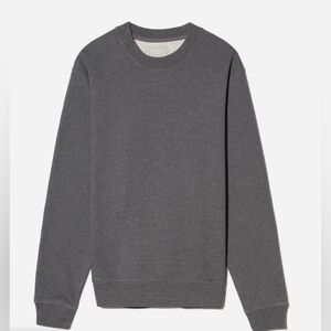 Everlane Sweatshirt Mens Grey Track Pullover Uniform Heathered Crewneck